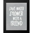thumbnail image 2 of Jaxn Blvd. 19x24 Black Modern Framed Museum Art Print Titled - Save Water, Shower With a Friend, 2 of 5