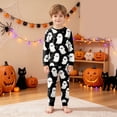thumbnail image 5 of Baby Halloween Pajamas Toddler Pajamas Boys Girls Baby Pjs Sets Kids 2pcs Long-Sleeve Snug fit Sleepwear Size 5-6 Years,White, 5 of 8