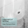thumbnail image 2 of MMTX Clear Shower Curtain Liner with Magnets,Grommets and Hooks, PEVA Plastic Waterproof , 72x72 Inch Lightweight Shower Curtains for Bathroom, 2 of 8