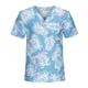 thumbnail image 3 of Tops Médicos de Enfermería Yinane Camisas Médicas Cuello en V Azul Claro XL, 3 of 8