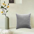 thumbnail image 5 of AuroraX Gray Throw Pillow Covers Decorative Solid Plush 18x18 Inch Pillow Cases Contemporary Removable Cover Indoor Textured Cushion Cover Sofa Couch,Couch Decor, 5 of 6