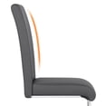 thumbnail image 5 of Yaheetech 2pcs Modern Faux Leather Dining Chairs with Metal Legs for Kitchen, Gray, 5 of 13