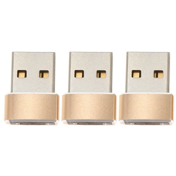 unbranded 3pcs USB to Type-C Adapter Type-C to USB 2.0 Converter Charging Adapter