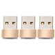 thumbnail image 1 of GOOHOCHY Adaptador de 3pcs USB a Tipo-C Tipo-C a adaptador de carga del convertidor USB 2.0, 1 of 7