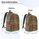 thumbnail image 2 of Balery colorful plaid Mochila Clásica Impresa Básica para Viaje, Mochila Escolar Resistente al Agua, Mochila de Lona con Correas Ajustables-Medium, 2 of 5