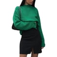 thumbnail image 3 of Liacowi Women Juniors Knitted Sweater Long Sleeve Ripped Pullover Punk Jumpers Tops Fall Loose Knitwear for Teen, 3 of 7