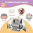 thumbnail image 3 of Cat Backpack Carrier Large Pet Backpack for Small Dog Medium Cat Puppy Kitten Bunny up to 15lbs, Ventilated Mesh Dog Collapsible Travel Backpack for Hiking Walking Outdoor, 3 of 7