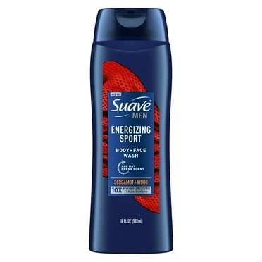 Suave Men Face & Body Wash, Energizing Sport, 18 oz
