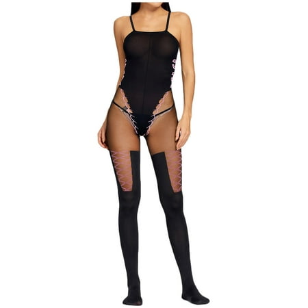 

Sexy Women Fishnet Babydoll Lingerie Underwear Open Crotch Sleepwear Bodysuit aaabbb