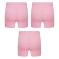 thumbnail image 2 of Sinleey Kids Girls 3 Piece Safety Shorts Dance Bike Shorts Breathable and Safety Yoga Athletic Sports Pink 130, 2 of 7