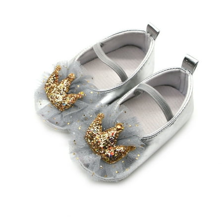 

Baby shoes Newborn Baby Girls Sequins Lace Butterfly Prewalker Soft Sole Single Sandals CHMORA
