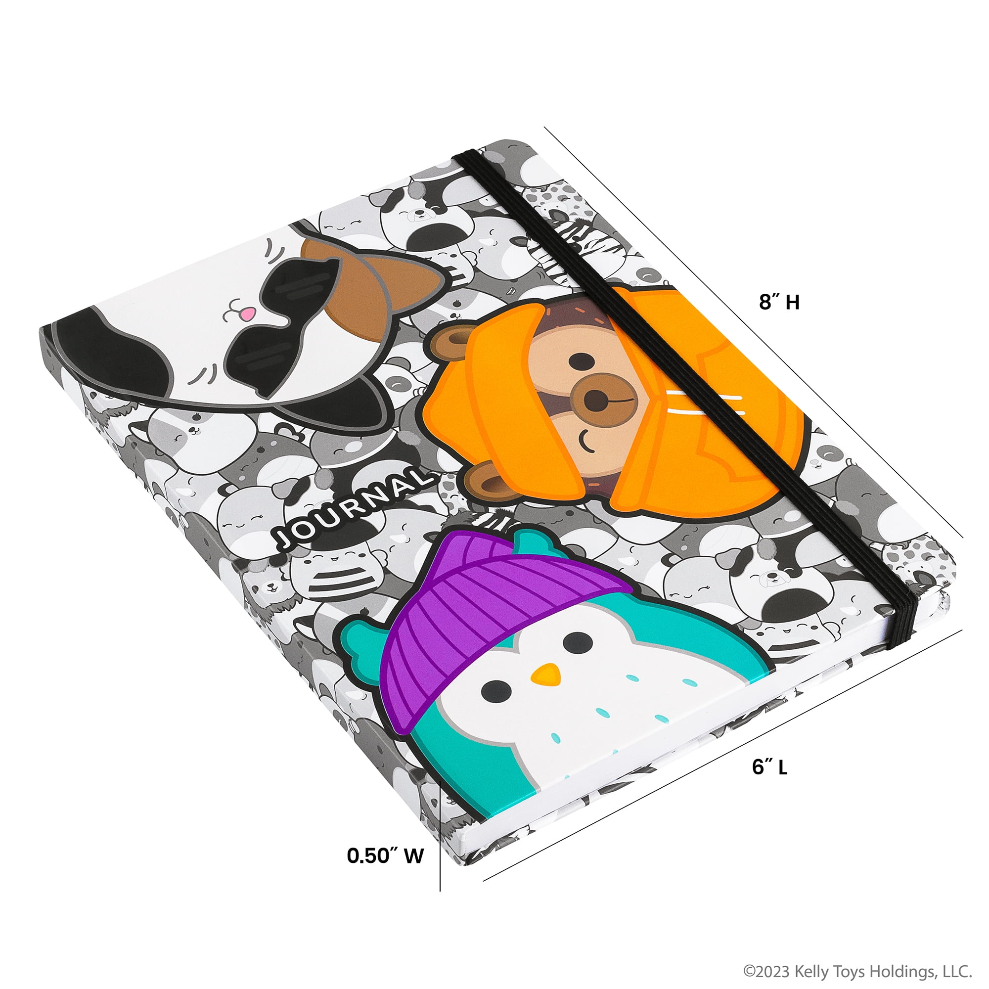 Squishmallows Multiple Characters Bound Journal, 80 Sheets, Multi Color