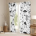 thumbnail image 3 of Manfei White Mushroom Pkant Blackout Curtains Set of 2 (52x84 Each) for Kids, Mystic Planet Sun Moon Window Curtains, Starry Sky Curtains and Drapes, Window Curtains Decor, 3 of 6