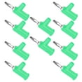 thumbnail image 1 of Stackable 10pcs Stackable Banana Plug 4mm/0.2in Solderless Brass Standard Size Stackable Banana Connector for Security Accessories, 1 of 7