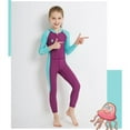thumbnail image 3 of Kids and Youth One Piece Warm Swimsuit Full Long Sleeve Uv Protection Swimwear For Surfing Snorkeling Swimming, 3 of 5