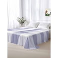 thumbnail image 5 of Purple Plaid Twim XL Size Flat Sheet, Wrinkleproof & Fadeproof Cooling Flat Bed Sheet Only, Spring Summer Farmhouse Buffalo Checkered Breathable Soft Bedding Top Sheets 66 x 102 Inches, 5 of 8