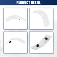thumbnail image 6 of Unique Bargains 1 Pair Car Left Right Side Pillar Decorative Cover for Ford F250 F350 F450 F550 1999-2007 White, 6 of 6
