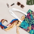 thumbnail image 5 of YFYANG Reusable Cotton Canvas Tote Shopping Bag, Tropical Plant Washable Portable Grocery Bag for Daily Travel, 5 of 8