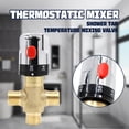 thumbnail image 4 of kurtrusly Robinet de Mélange Thermostatique Robinet de Cuisine Robinet Réglable Température Amélioration Mélangeur Adaptateur, 4 of 7
