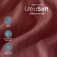 thumbnail image 3 of Bare Home Premium 1800 Collection 4-Piece Bed Sheet Set, California King, Heathered Rose, 3 of 8