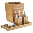thumbnail image 3 of Home Basics Bamboo Toothbrush holder, 3 of 5