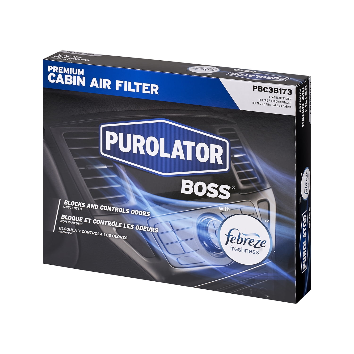 Purolator Cabin Air Filter with Febreze Freshness Purolator BOSS PBC38173 for Chevrolet, GMC