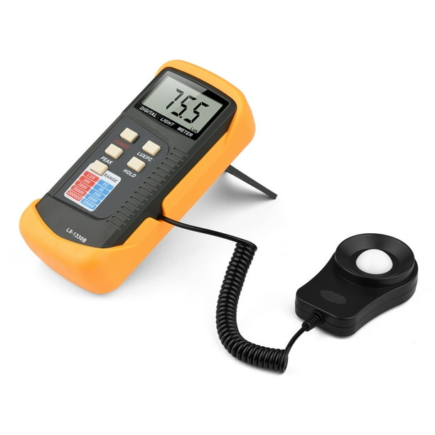 Medidor Iluminancia Digital Luz Manual Del Medidor Rango De 200 A 200,000 Lux LCD Portable Luxeter Portátil De Mano Con Probador De Intensidad De Luz De Medición Máxima Para