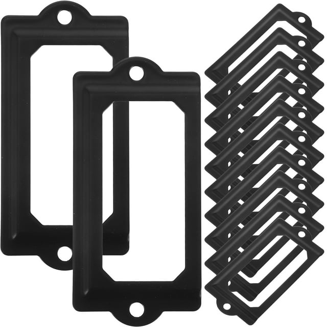 Miangastore 1 Ensemble de Cadre d'Étiquette Porte-Cartes Tiroir Armoire Rétro Porte-Cartes de Nom