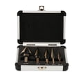 thumbnail image 3 of 5 PC Cobalt Trou Multiple 50 Tailles Étape Foret Ensemble + Boîtier en Aluminium, 3 of 12
