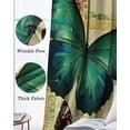 thumbnail image 3 of Teal Retro Butterfly Kitchen Curtains Vintage Summer Butterflies Cafe Short Curtains for Bathroom Blackout Window Curtain Grommet Small Window Treatment Tier Drapes for Bedroom Living Room 52"x45"x2, 3 of 9