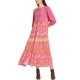 thumbnail image 2 of VESTIDO FLORAL BOHO CON VOLANTES A LINEA CASUAL MAXI L ROSA, 2 of 6
