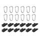 thumbnail image 1 of 10/12 piezas de clips para lona resistentes y resistentes al viento, abrazaderas para toldo, pinzas para tienda de campaña, para acampar Clip de 12 piezas + mosquetón, 1 of 9