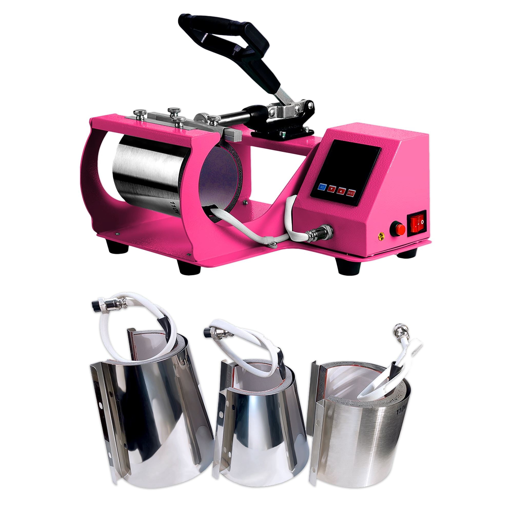 Swing Design 4-in-1 Mug, Cup, & Bottle Heat Press - Pink