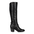 thumbnail image 2 of Indigo Womens Salma Faux Leather Almond Toe Riding Boots Black 8.5 Medium (B,M), 2 of 3