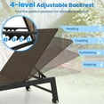 thumbnail image 6 of Aimee Lii PE Wicker Patio Chaise Lounge Chair with Wheels for Poolside Backyard and Deck, Outdoor Patio Furniture for Backyard, Garden, 6 of 8