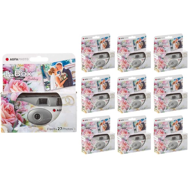 Agfa 10Pack Disposable Camera for Wedding Photography AgfaPhoto LeBox