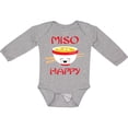 thumbnail image 3 of Inktastic Kawaii Miso Happy Boys or Girls Long Sleeve Baby Bodysuit, 3 of 5