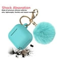 thumbnail image 2 of Airpods Silicone Case fur Ball for Airpods 2nd, Tekcoo Protective Portable Silicone Cover Skin for Airpods 2 [Front LED Visible] Accessories w/ Golden Keychain - Turquoise, 2 of 7