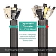 thumbnail image 2 of UT Wire UTW-FCW12-BK 12-Feet Flexi Cable Wrap, Black, 2 of 3