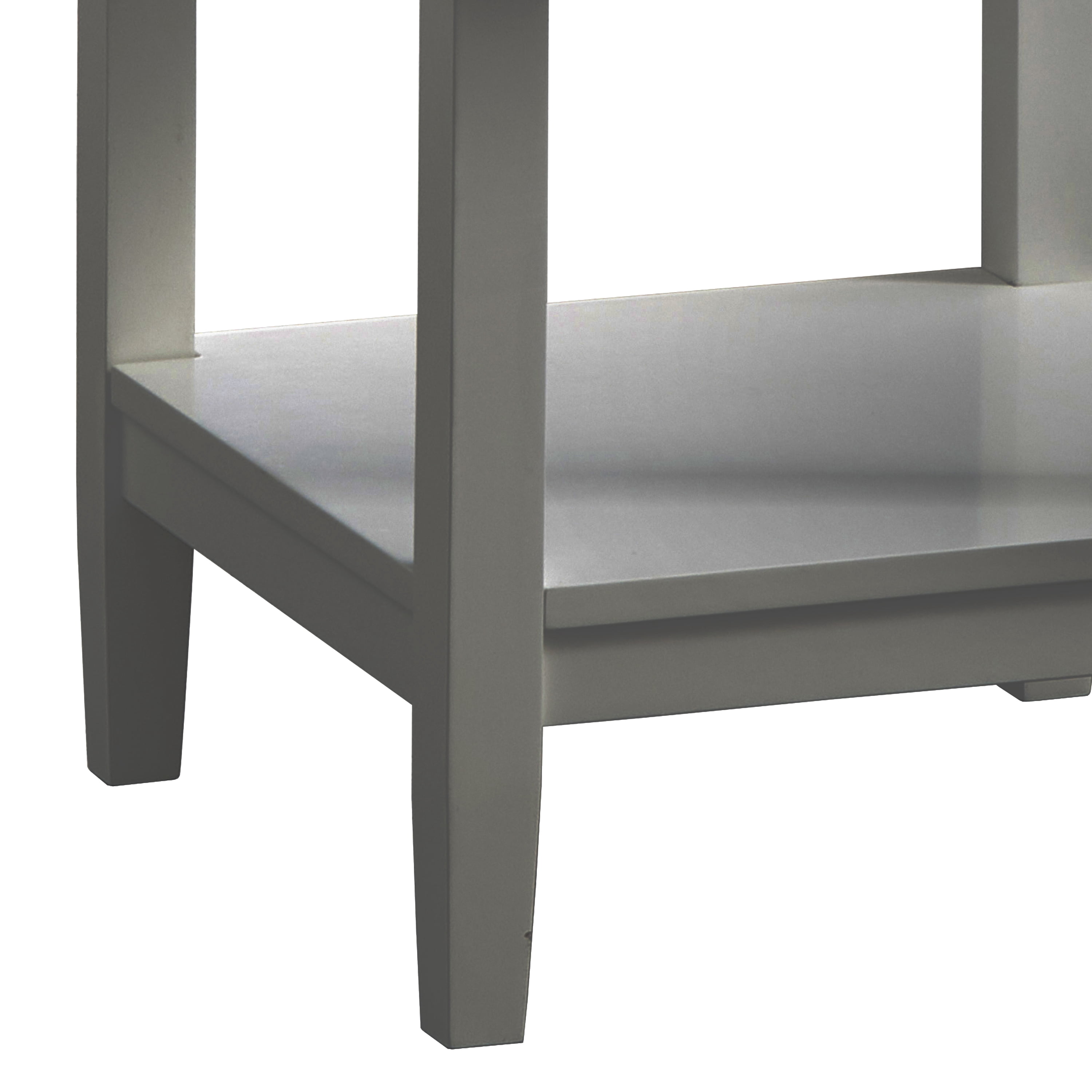 TMS Reggio End Table, Charcoal Gray