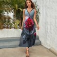 thumbnail image 5 of Rose Vestido Sin Mangas Vestidos Para Mujer, Vestido Suelto De Verano 2025, 5 of 5