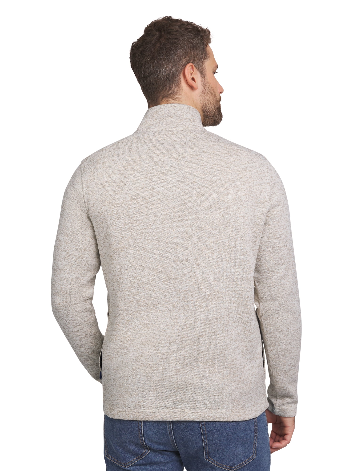 Chaps Men's & Big Men's Quarter Zip Fleece Sweater Gift Box Set, Sizes S-2XL