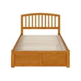 thumbnail image 5 of AFI Richmond Full Wood Platform Bed with Footboard and Full Trundle, Light Toffee, 5 of 9