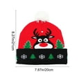 thumbnail image 3 of LED Knit Christmas Beanie with Multicolor Lights, Acrylic Winter Hat for Cold Weather, Festive Decoration and Comfort Gift(A), 3 of 6