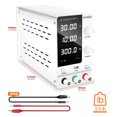 thumbnail image 3 of KUAIQU Alimentation Électrique DC Variable 0-30V 0-10A Alimentation de Banc Réglable 5V/2A USB, 3 of 8