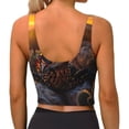 thumbnail image 3 of Lsque Lizard With Sunglasses Sunset Printed Women'S Sports Bra, Compression, Moisture Wicking, High-Impact Sports Bra For Women,Supportive sports bra-Small, 3 of 9