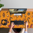 thumbnail image 4 of Long Mouse Pads for Desk,Halloween Candy Assortment Pattern Desk Mats on Top Of Desks, Desk Mouse Pad Extra Large with 3mm Non-Slip Base and Stitched Edge for Gaming,Office,Work,Home 47.3"x23.6", 4 of 6