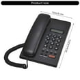 thumbnail image 3 of Corded Landline Phone Big Button Household Hotel Business Desktop Landline Telephone for Home Hotel Guest Room, 3 of 9