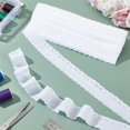 thumbnail image 5 of 15 Yards Cotton Eyelet Lace Trim 1 inch Wide White Cotton Lace Ribbon Wavy Edge Floral Embroidered Sewing Lace Trim for Dresses Clothes Tablecloth Blankets Pillow DIY Decorations for DIY, 5 of 9