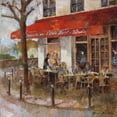 thumbnail image 2 of Martin, Noemi 26x26 Black Ornate Wood Framed with Double Matting Museum Art Print Titled - Cafe Saint-Louis, 2 of 4